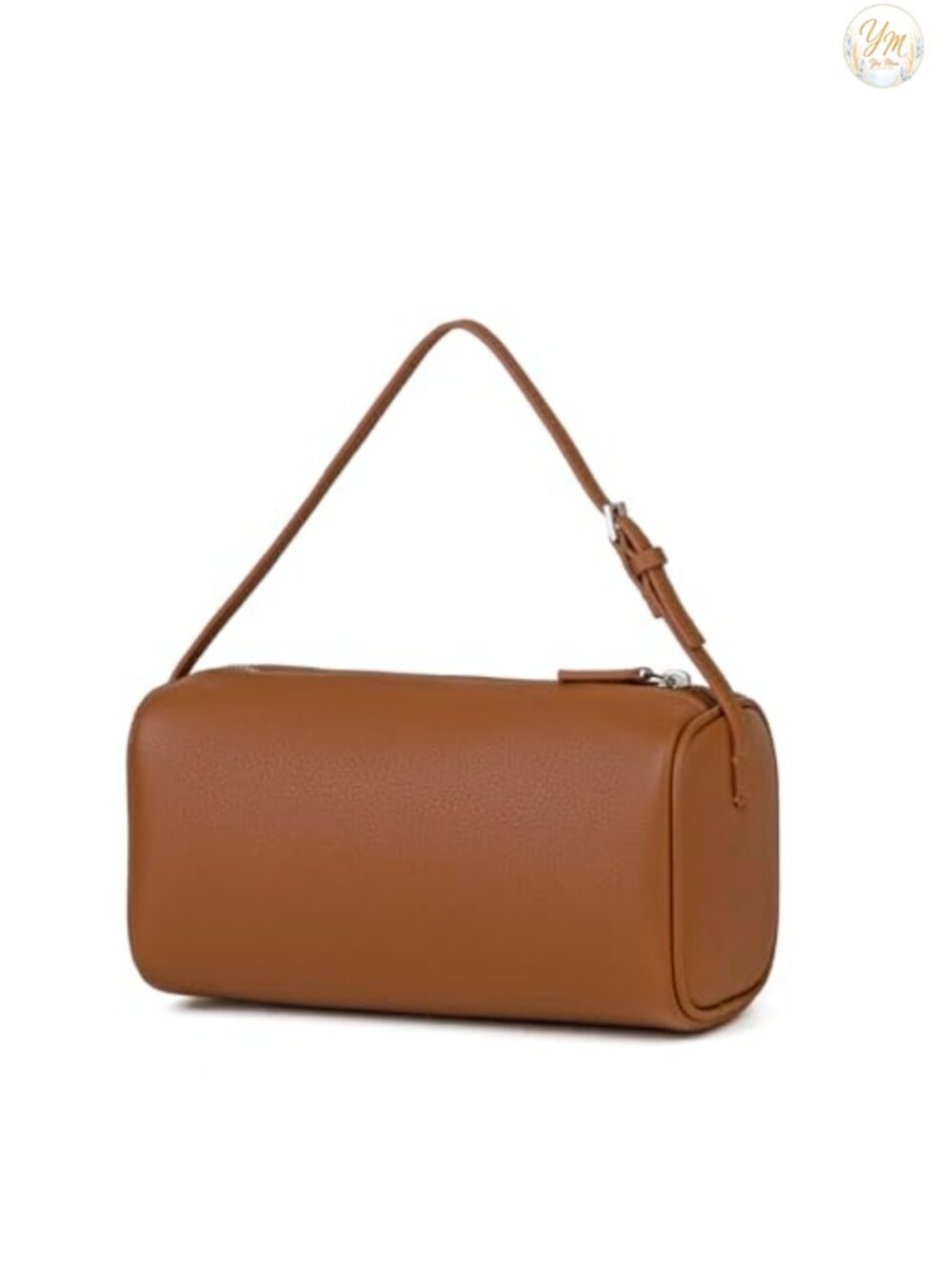 Premium Full-Grained Leather Crossbody Hobo Bag with Adjustable Strap